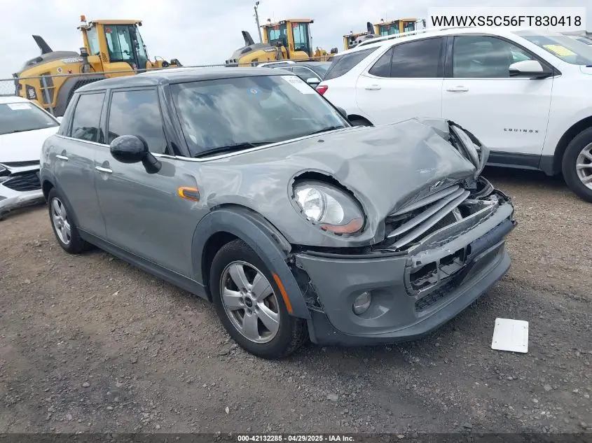 2015 Mini Hardtop Cooper VIN: WMWXS5C56FT830418 Lot: 42132285