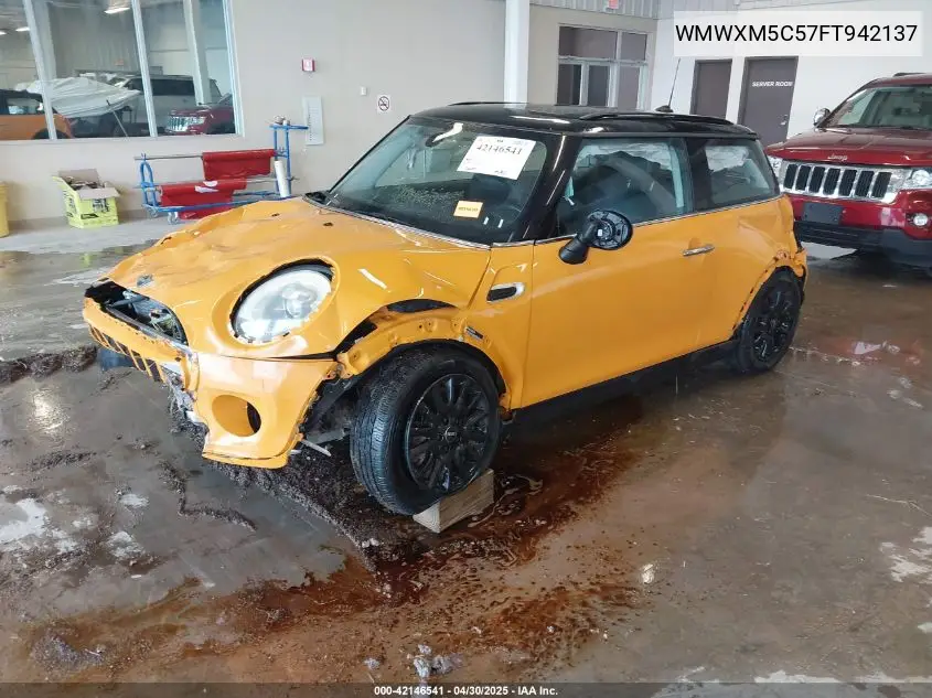 2015 Mini Hardtop Cooper VIN: WMWXM5C57FT942137 Lot: 42146541