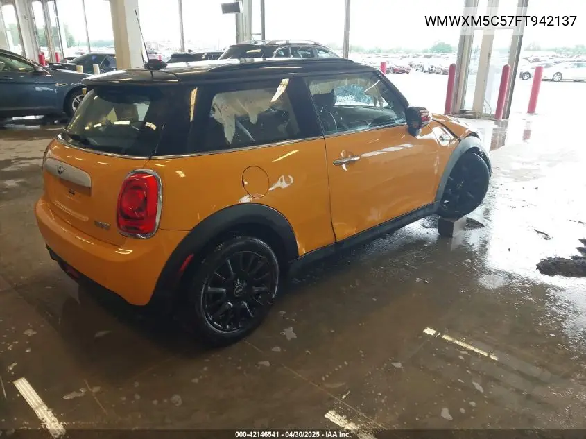 2015 Mini Hardtop Cooper VIN: WMWXM5C57FT942137 Lot: 42146541