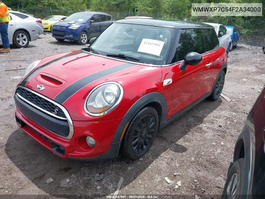 2015 Mini Hardtop Cooper S VIN: WMWXP7C54F2A34000 Lot: 42167991