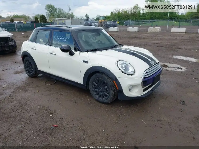 2015 Mini Hardtop Cooper VIN: WMWXS5C52FT831291 Lot: 42179801