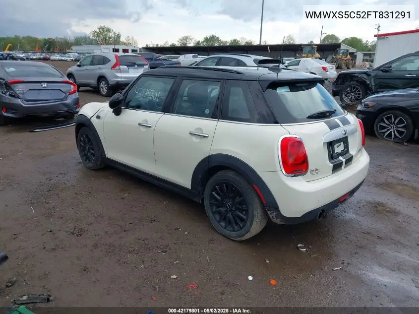 2015 Mini Hardtop Cooper VIN: WMWXS5C52FT831291 Lot: 42179801