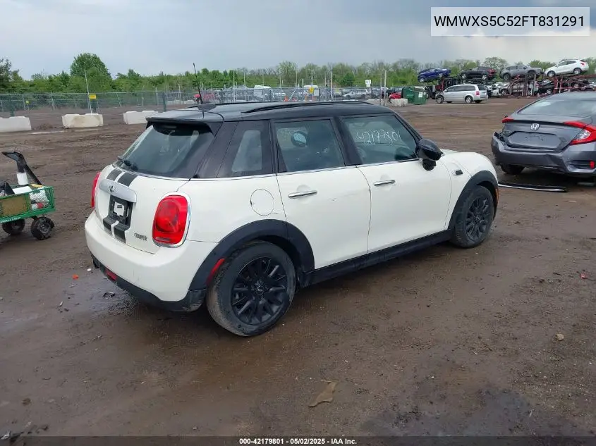 2015 Mini Hardtop Cooper VIN: WMWXS5C52FT831291 Lot: 42179801