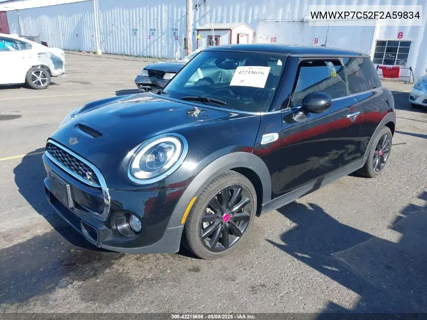 2015 Mini Hardtop Cooper S VIN: WMWXP7C52F2A59834 Lot: 42218656