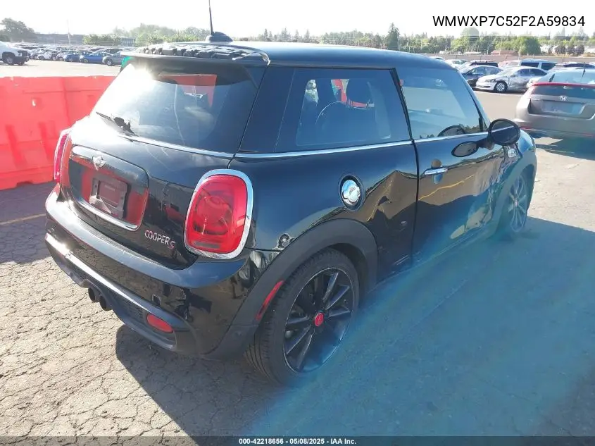 2015 Mini Hardtop Cooper S VIN: WMWXP7C52F2A59834 Lot: 42218656
