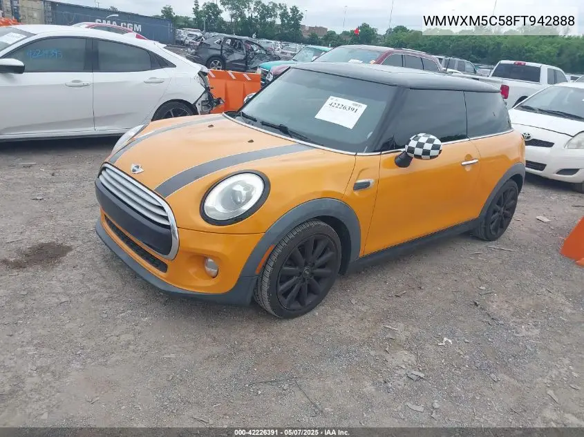 2015 Mini Hardtop Cooper VIN: WMWXM5C58FT942888 Lot: 42226391