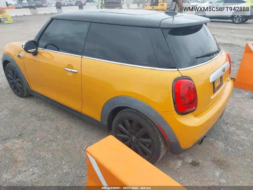 2015 Mini Hardtop Cooper VIN: WMWXM5C58FT942888 Lot: 42226391