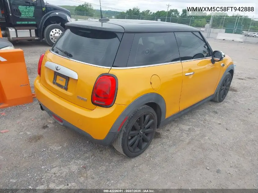 2015 Mini Hardtop Cooper VIN: WMWXM5C58FT942888 Lot: 42226391