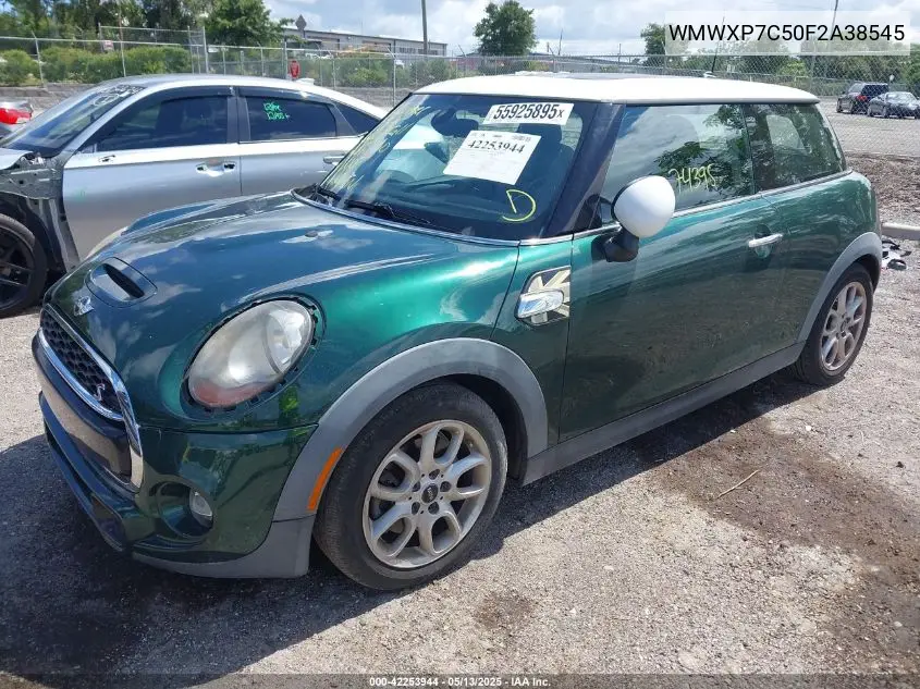 2015 Mini Hardtop Cooper S VIN: WMWXP7C50F2A38545 Lot: 42253944