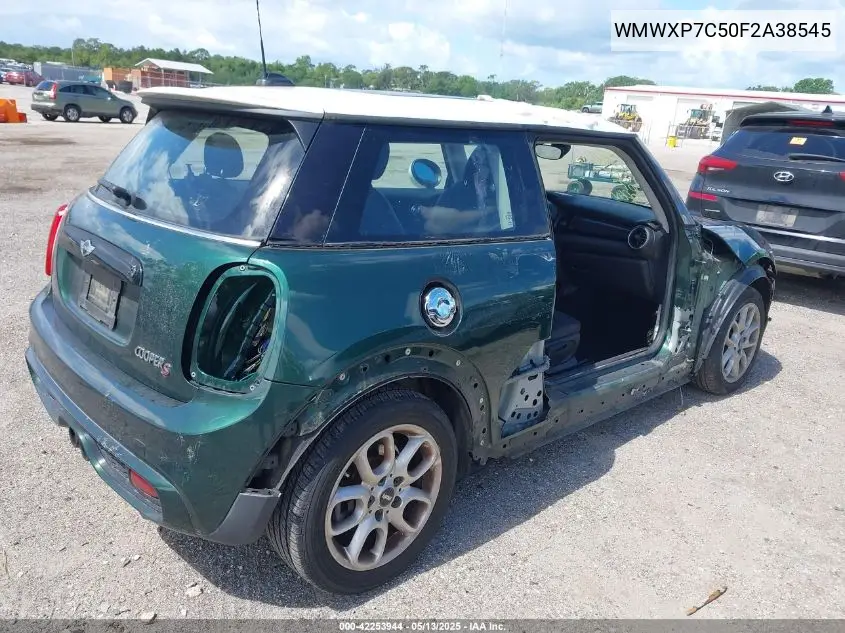 2015 Mini Hardtop Cooper S VIN: WMWXP7C50F2A38545 Lot: 42253944