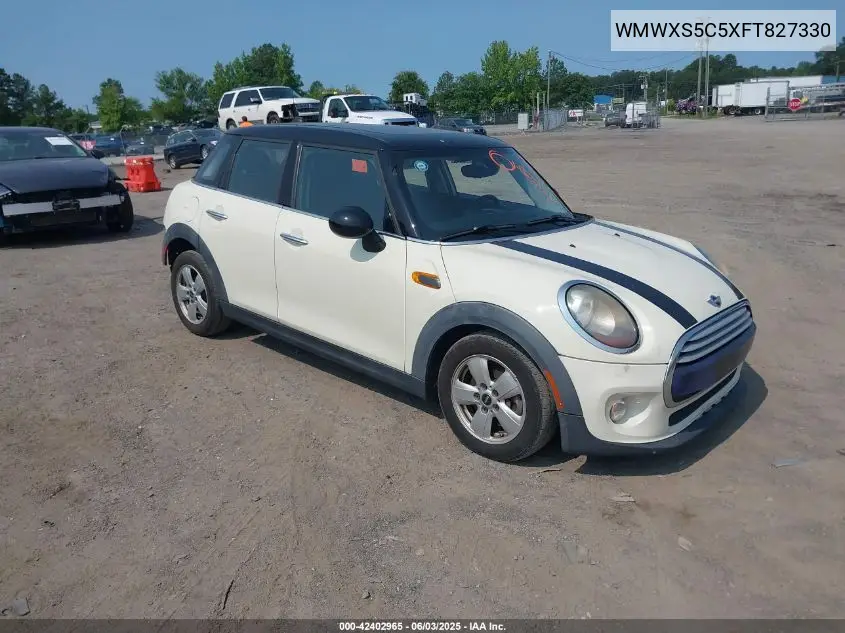 2015 Mini Hardtop Cooper VIN: WMWXS5C5XFT827330 Lot: 42402965