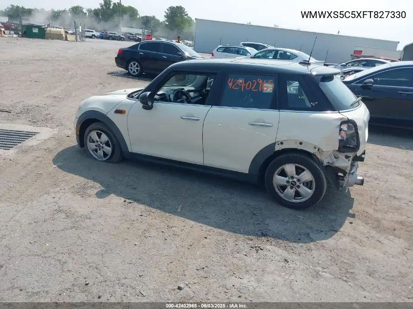 2015 Mini Hardtop Cooper VIN: WMWXS5C5XFT827330 Lot: 42402965