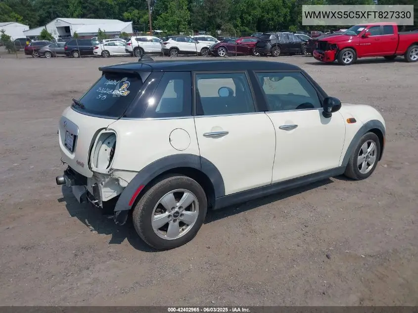 2015 Mini Hardtop Cooper VIN: WMWXS5C5XFT827330 Lot: 42402965