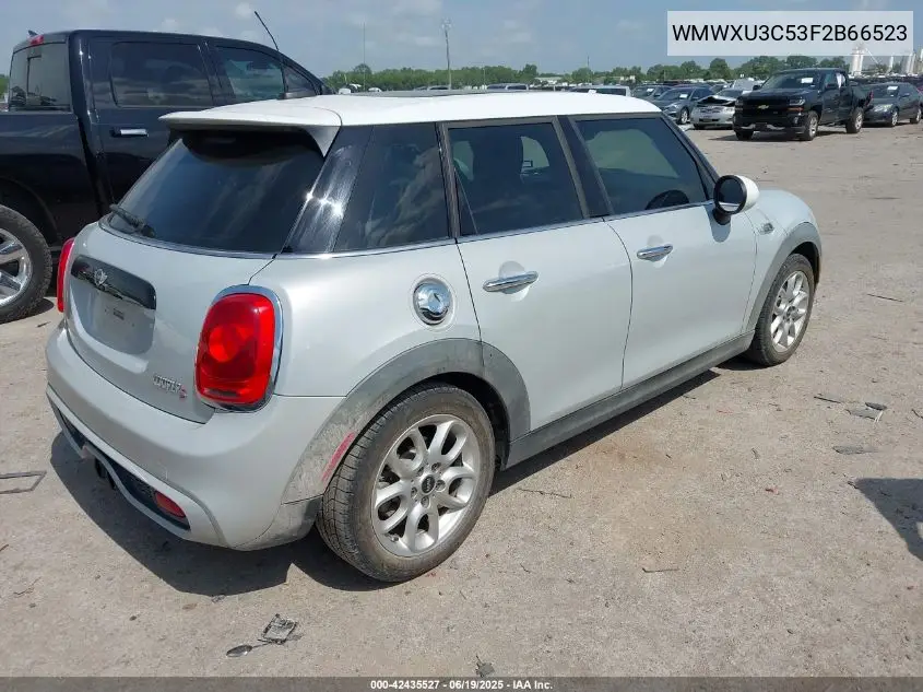 2015 Mini Hardtop Cooper S VIN: WMWXU3C53F2B66523 Lot: 42435527