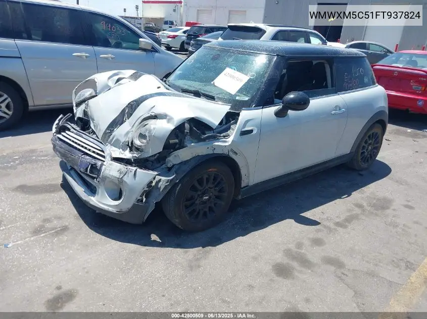 2015 Mini Hardtop Cooper VIN: WMWXM5C51FT937824 Lot: 42500509