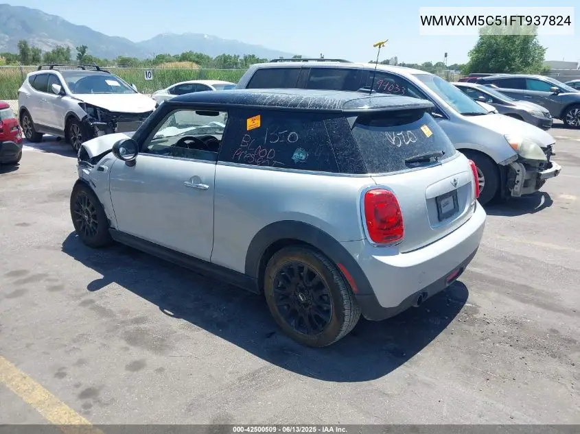 2015 Mini Hardtop Cooper VIN: WMWXM5C51FT937824 Lot: 42500509