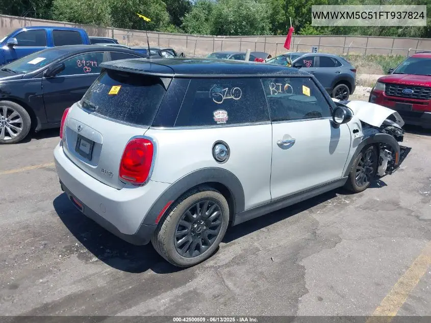 2015 Mini Hardtop Cooper VIN: WMWXM5C51FT937824 Lot: 42500509