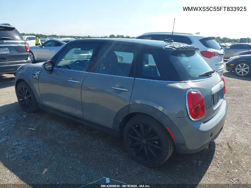 2015 Mini Hardtop Cooper VIN: WMWXS5C55FT833925 Lot: 42505034