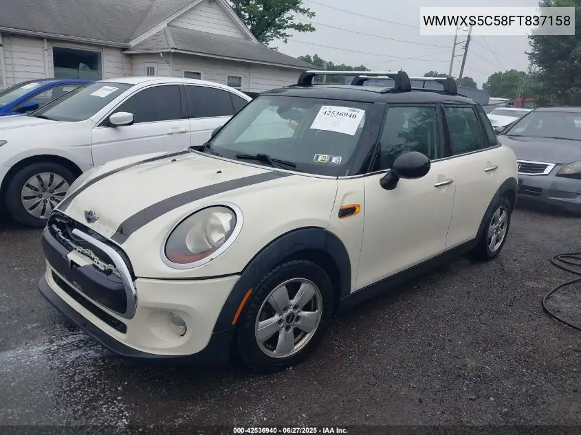 2015 Mini Hardtop Cooper VIN: WMWXS5C58FT837158 Lot: 42536940
