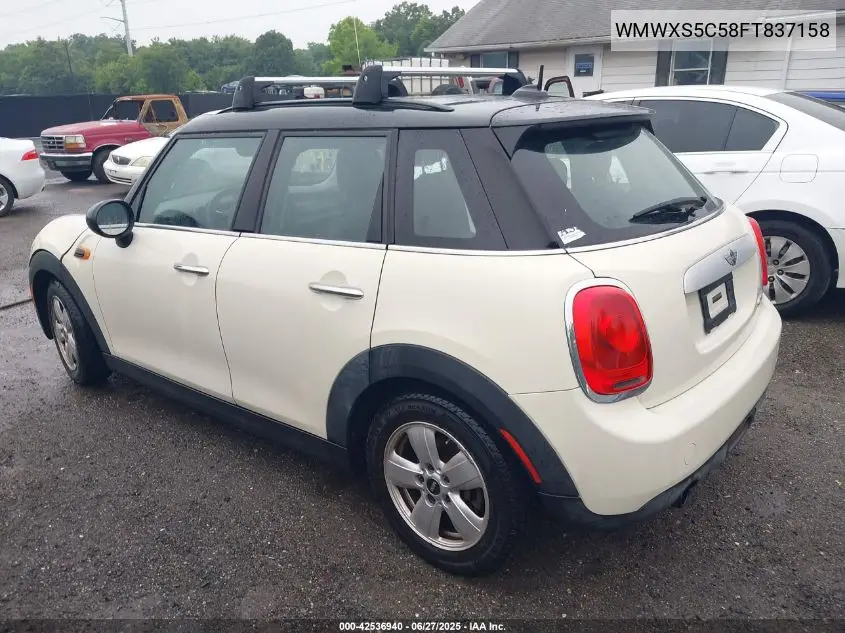 2015 Mini Hardtop Cooper VIN: WMWXS5C58FT837158 Lot: 42536940