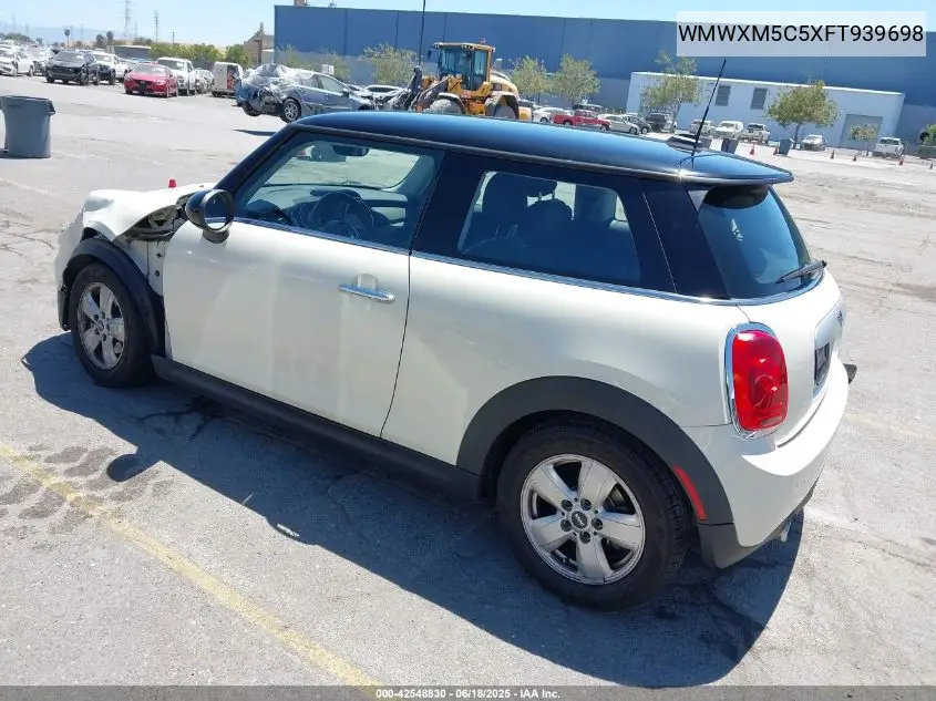 2015 Mini Hardtop Cooper VIN: WMWXM5C5XFT939698 Lot: 42548830