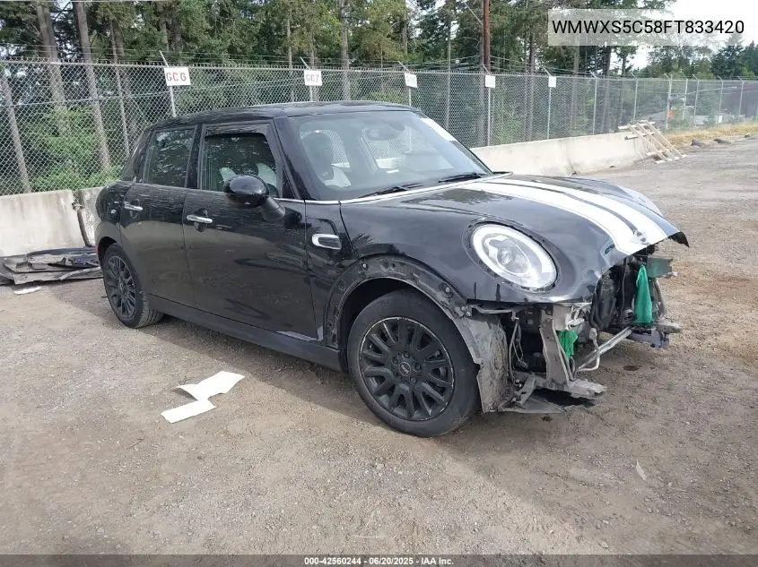 2015 Mini Hardtop Cooper VIN: WMWXS5C58FT833420 Lot: 42560244