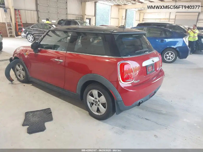 2015 Mini Hardtop Cooper VIN: WMWXM5C56FT940377 Lot: 42592157
