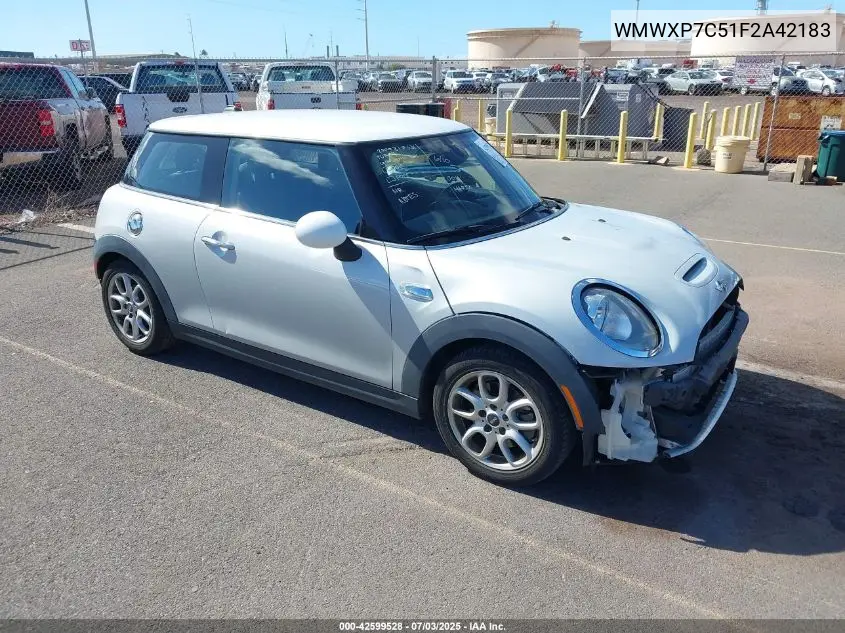 2015 Mini Hardtop Cooper S VIN: WMWXP7C51F2A42183 Lot: 42599528