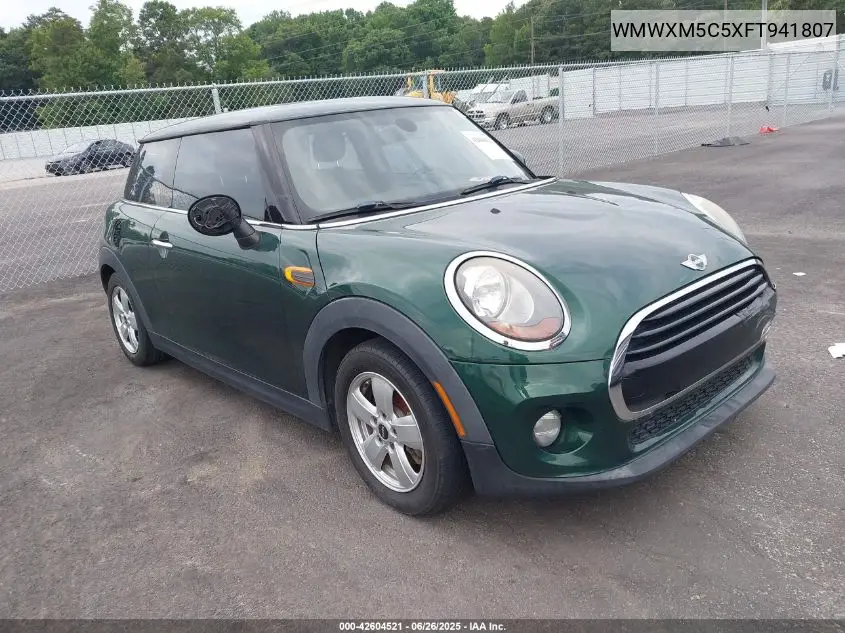 2015 Mini Hardtop Cooper VIN: WMWXM5C5XFT941807 Lot: 42604521