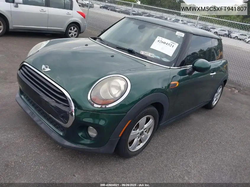 2015 Mini Hardtop Cooper VIN: WMWXM5C5XFT941807 Lot: 42604521