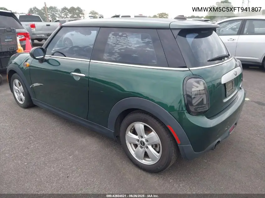 2015 Mini Hardtop Cooper VIN: WMWXM5C5XFT941807 Lot: 42604521