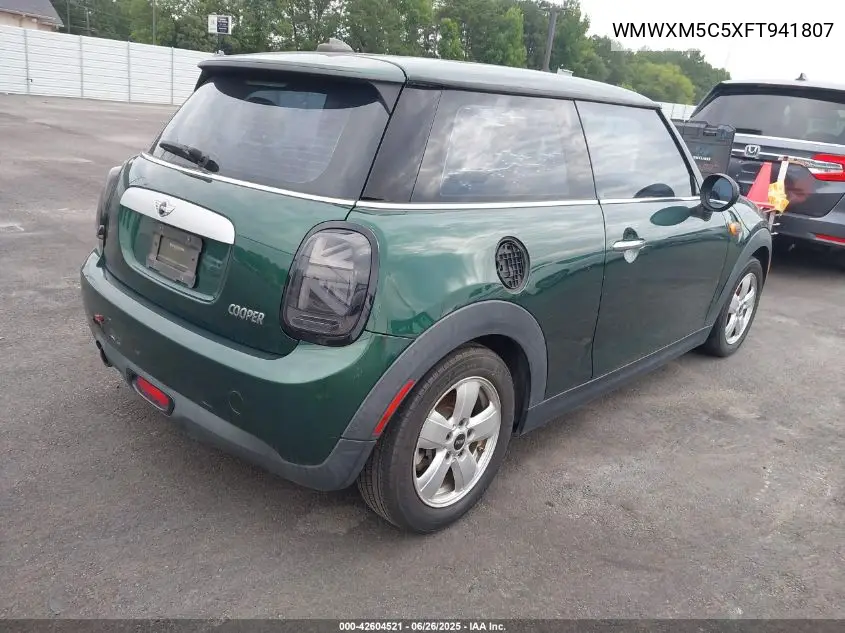 2015 Mini Hardtop Cooper VIN: WMWXM5C5XFT941807 Lot: 42604521
