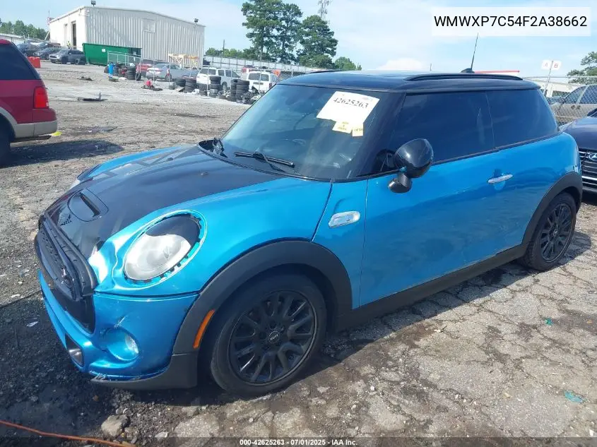 2015 Mini Hardtop Cooper S VIN: WMWXP7C54F2A38662 Lot: 42625263