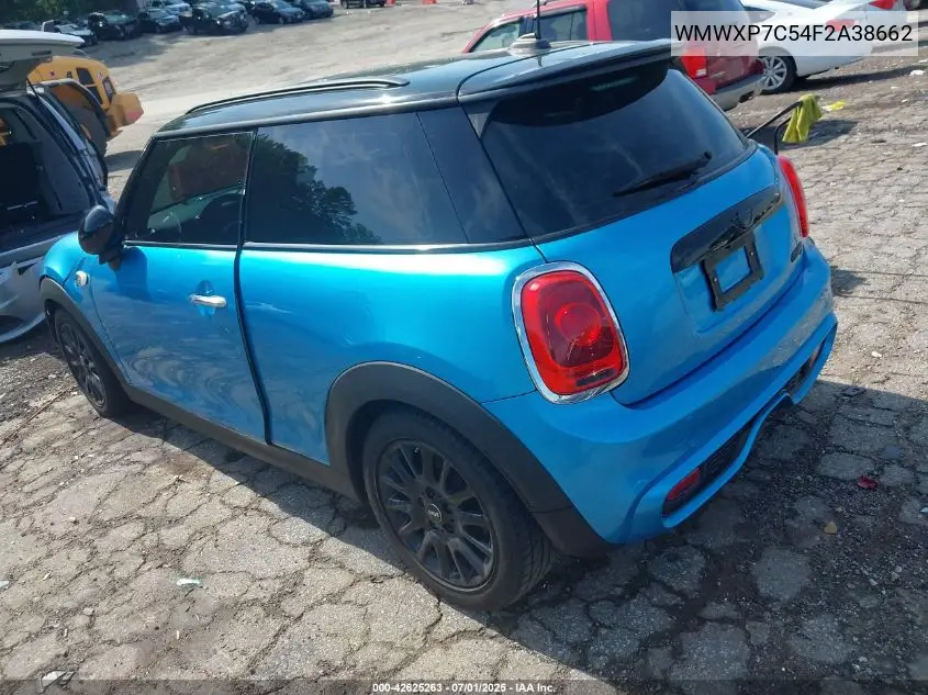 2015 Mini Hardtop Cooper S VIN: WMWXP7C54F2A38662 Lot: 42625263