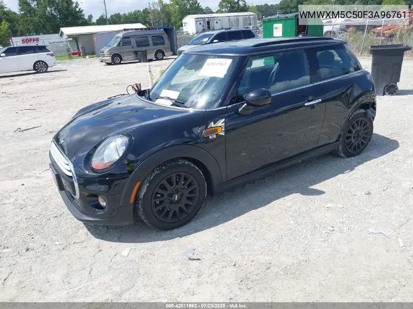 2015 Mini Hardtop Cooper VIN: WMWXM5C50F3A96761 Lot: 42811963
