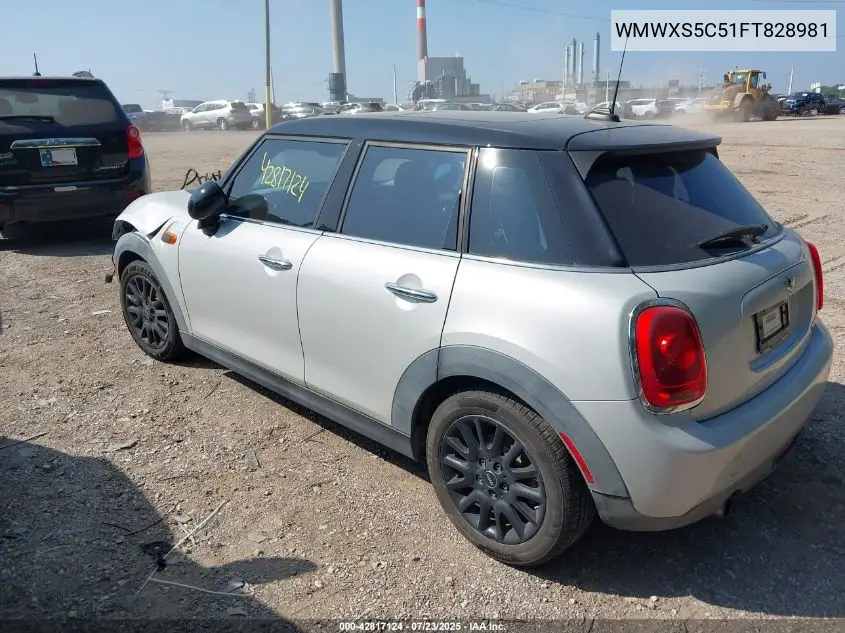 2015 Mini Hardtop Cooper VIN: WMWXS5C51FT828981 Lot: 42817124