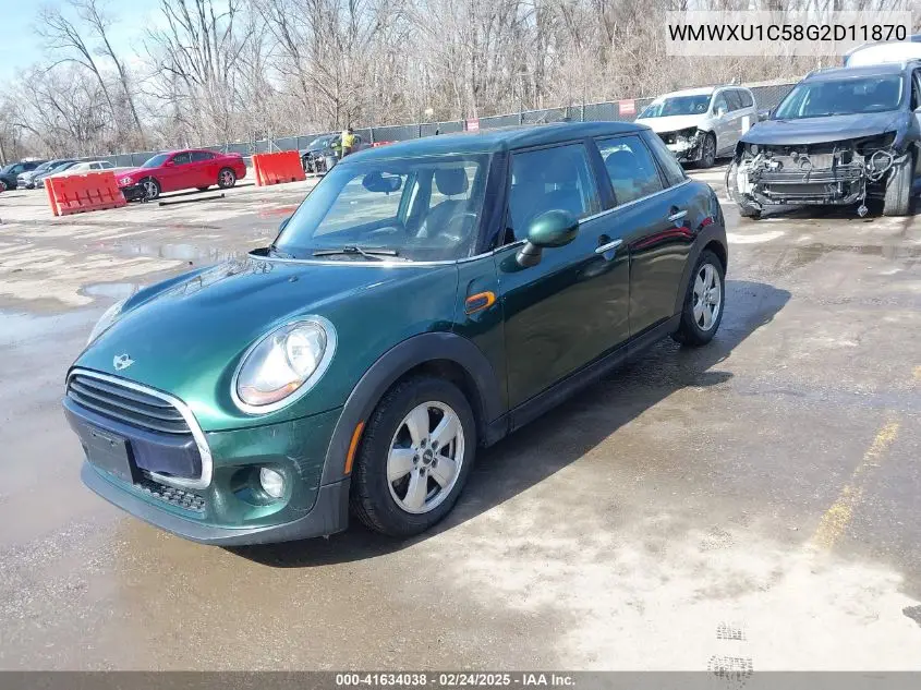 2016 Mini Hardtop Cooper VIN: WMWXU1C58G2D11870 Lot: 41634038