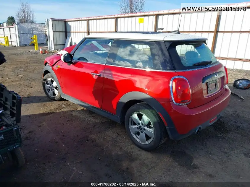 2016 Mini Hardtop Cooper VIN: WMWXP5C59G3B15378 Lot: 41788202