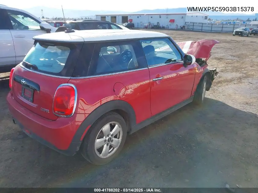 2016 Mini Hardtop Cooper VIN: WMWXP5C59G3B15378 Lot: 41788202