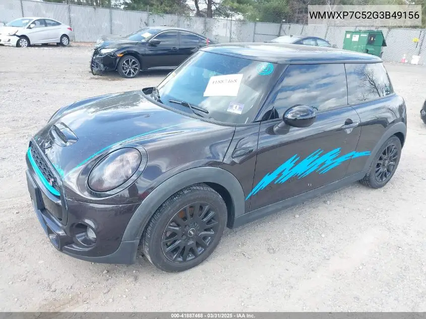 2016 Mini Hardtop Cooper S VIN: WMWXP7C52G3B49156 Lot: 41887468