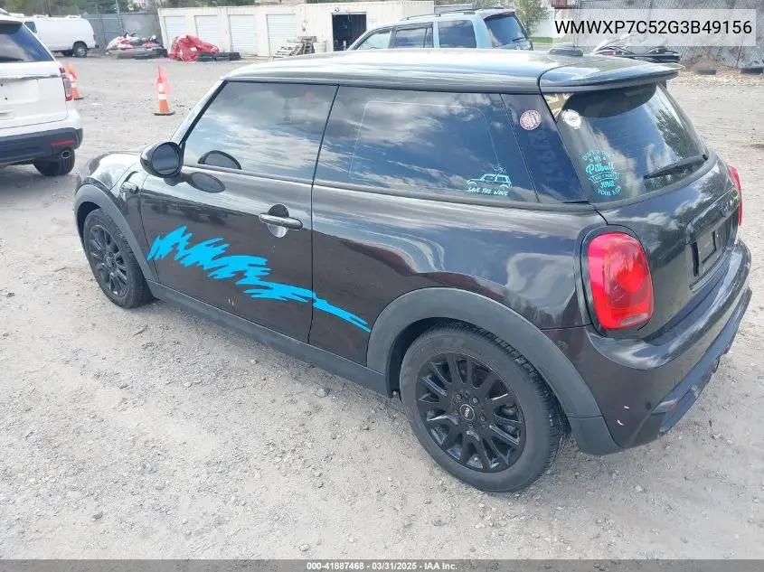 2016 Mini Hardtop Cooper S VIN: WMWXP7C52G3B49156 Lot: 41887468
