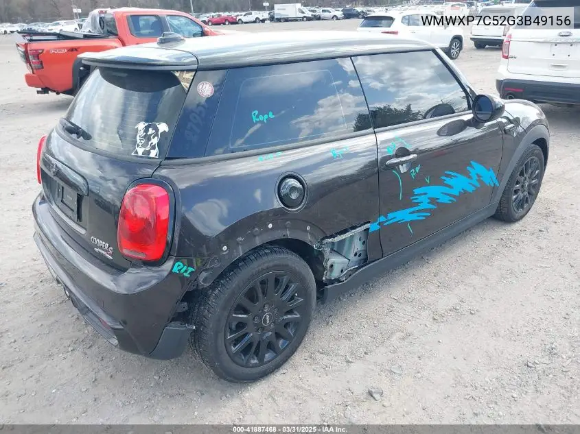2016 Mini Hardtop Cooper S VIN: WMWXP7C52G3B49156 Lot: 41887468