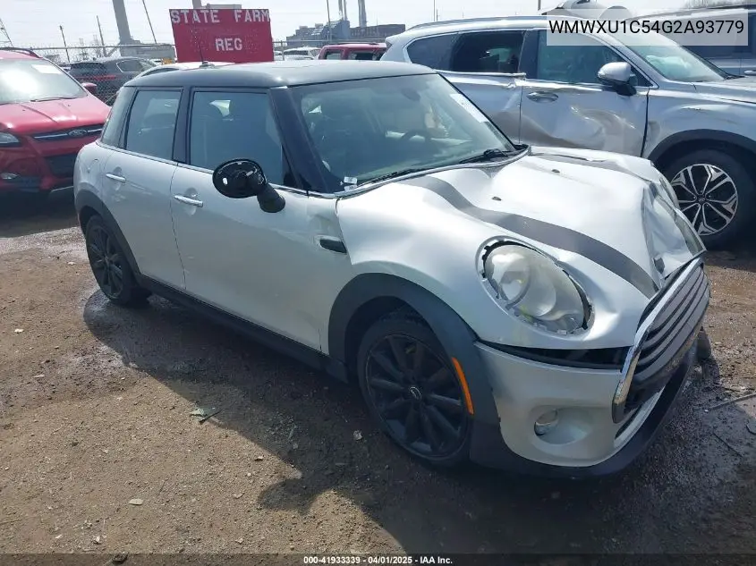 2016 Mini Hardtop Cooper VIN: WMWXU1C54G2A93779 Lot: 41933339