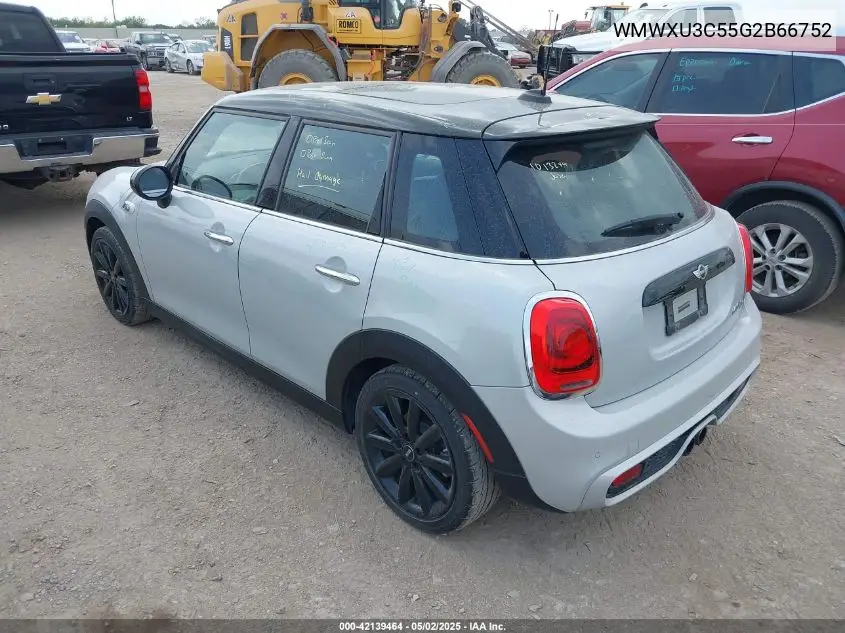 2016 Mini Hardtop Cooper S VIN: WMWXU3C55G2B66752 Lot: 42139464