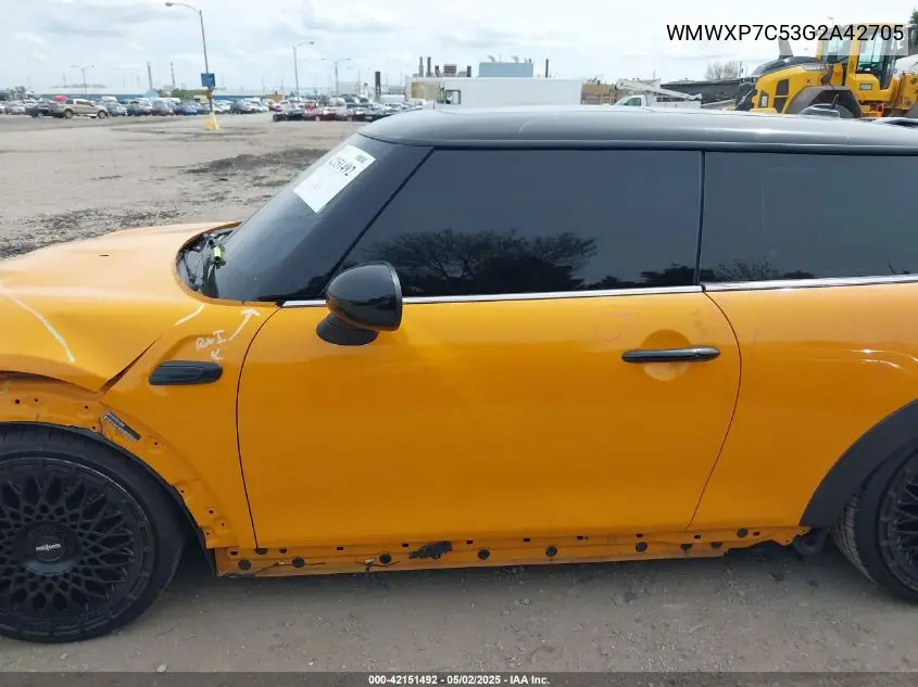 2016 Mini Hardtop Cooper S VIN: WMWXP7C53G2A42705 Lot: 42151492