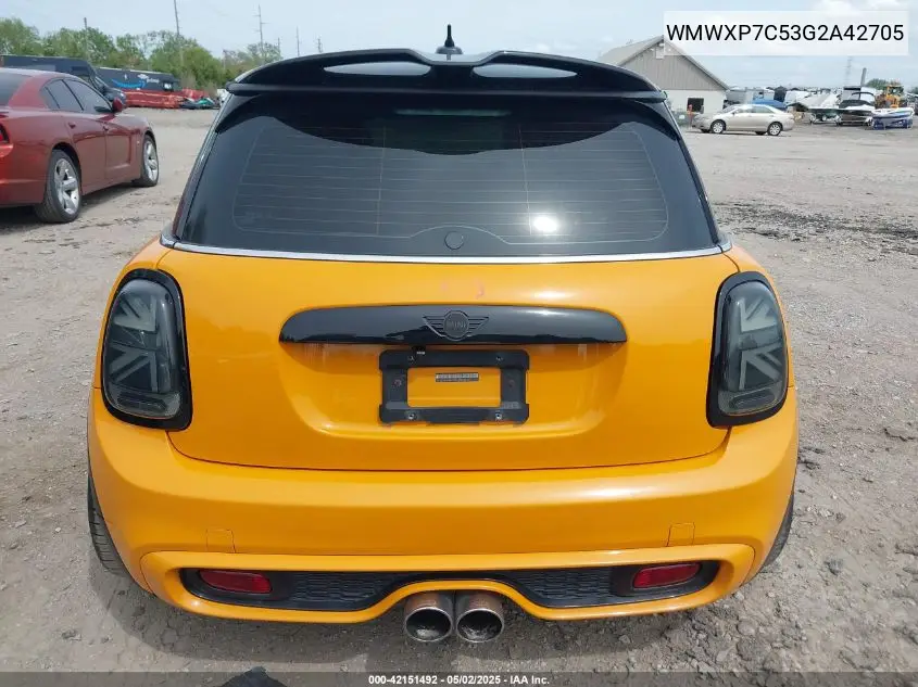 2016 Mini Hardtop Cooper S VIN: WMWXP7C53G2A42705 Lot: 42151492