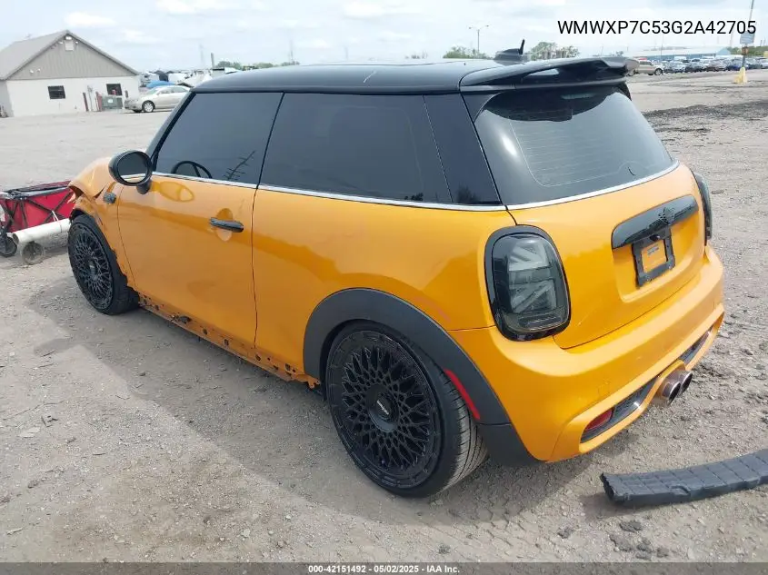 2016 Mini Hardtop Cooper S VIN: WMWXP7C53G2A42705 Lot: 42151492