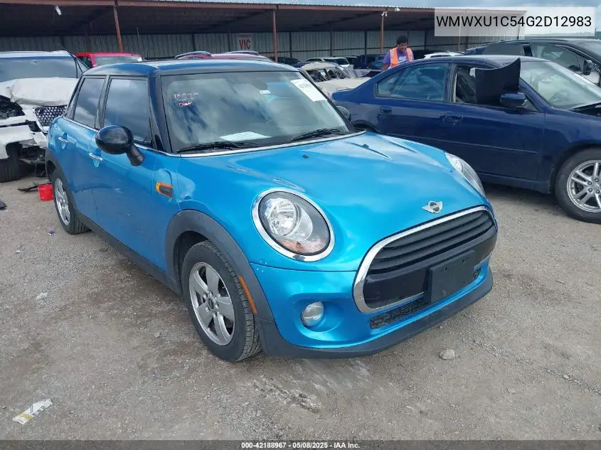 2016 Mini Hardtop Cooper VIN: WMWXU1C54G2D12983 Lot: 42188967
