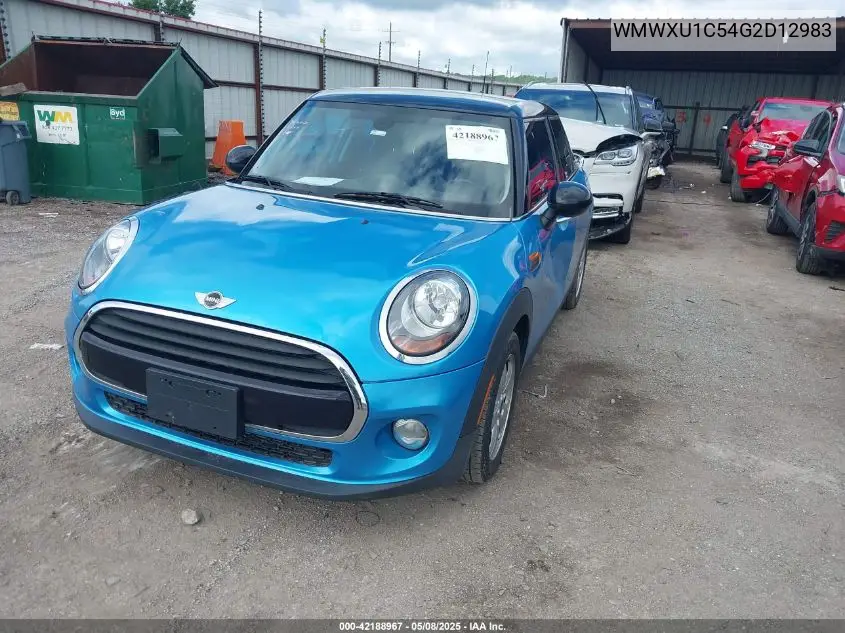 2016 Mini Hardtop Cooper VIN: WMWXU1C54G2D12983 Lot: 42188967