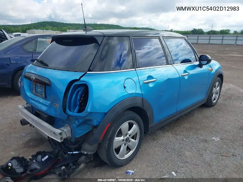 2016 Mini Hardtop Cooper VIN: WMWXU1C54G2D12983 Lot: 42188967